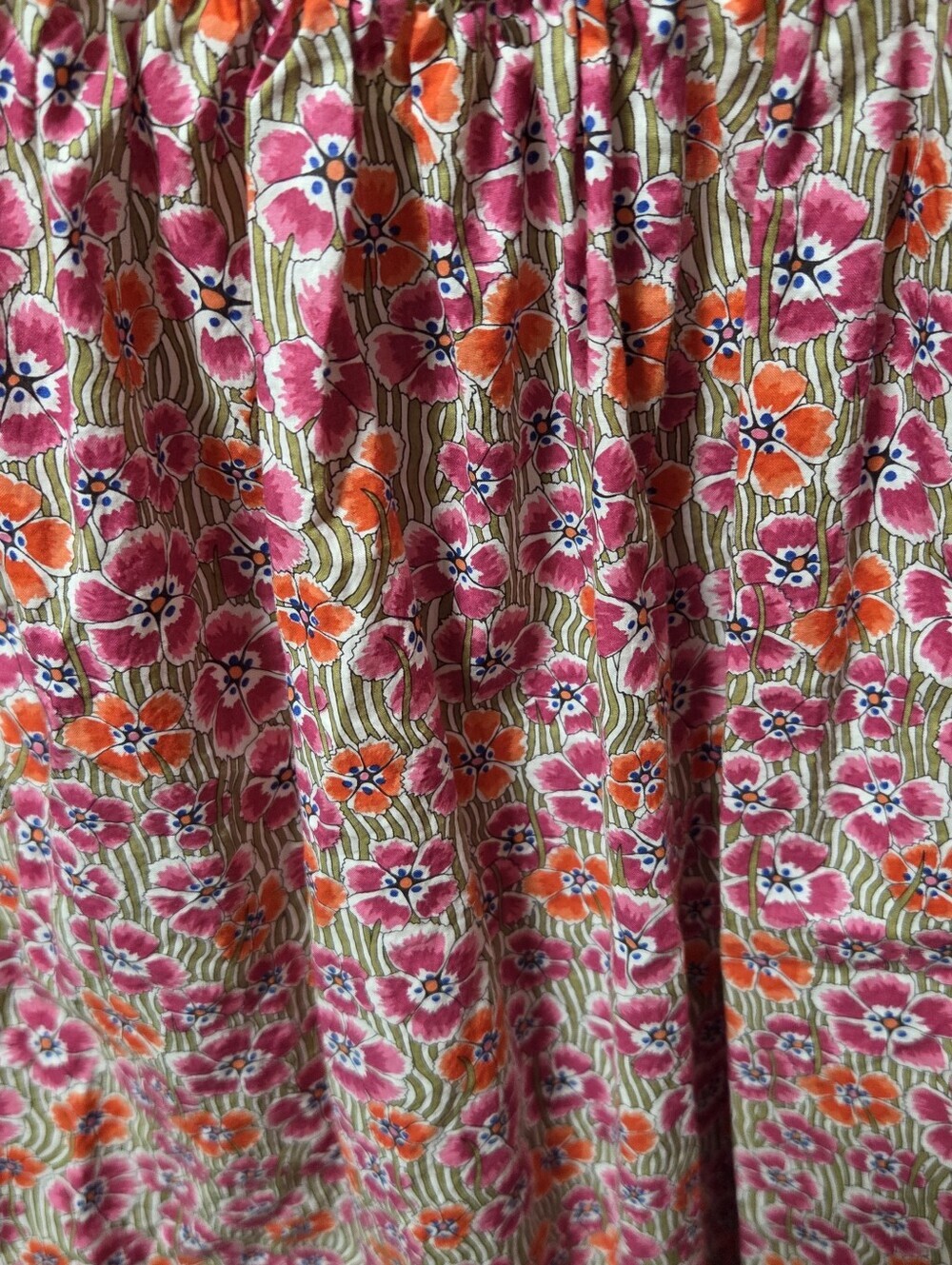 J.Crew Liberty Ellie Fabric Cotton Floral Shoulder Tie Tank Top Size Medium - Picture 4 of 6